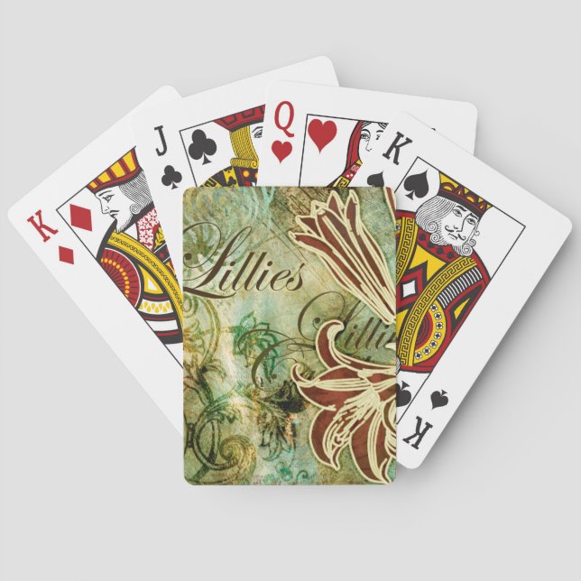 Baraja De Cartas Lillies (Reverso)