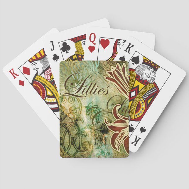 Baraja De Cartas Lillies (Reverso)