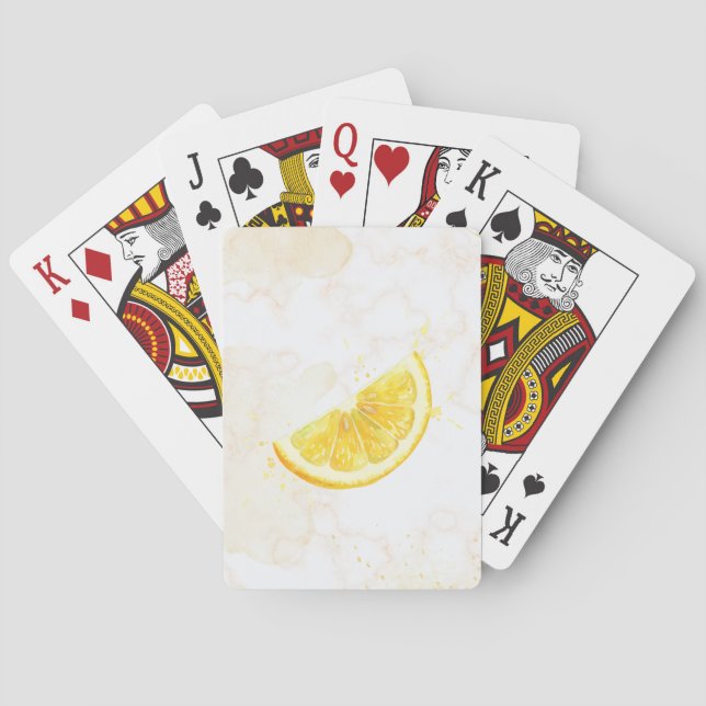 Baraja De Cartas Limón (Reverso)