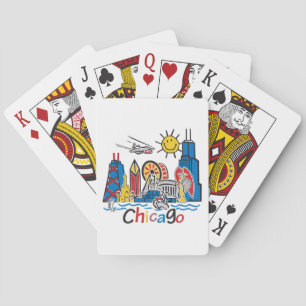 Baraja De Cartas Línea aérea de Chicago Kids