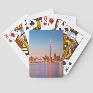 Baraja De Cartas Línea aérea de Toronto al atardecer
