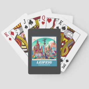 Baraja De Cartas Línea aérea retro Leipzig