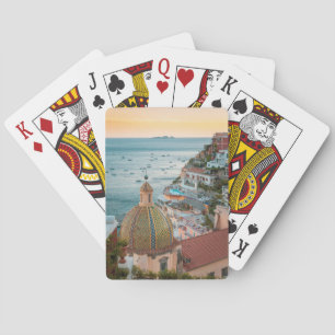 Baraja De Cartas Línea costera   Positano, Costa Amalfitana, Italia