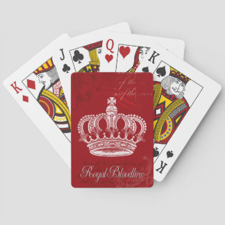 Baraja De Cartas Línea Real de Sangre - Rojo