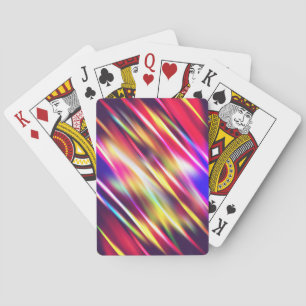 Baraja De Cartas Líneas abstractas coloridas