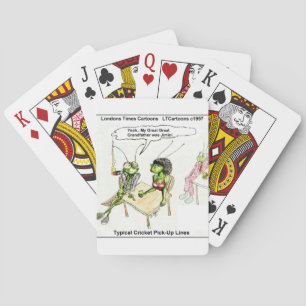 Baraja De Cartas Líneas de Captación de Cricket Divertidas