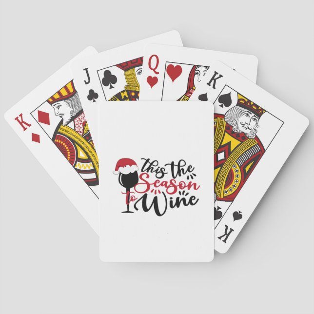 Baraja De Cartas Líneas de Navidad Mercancías Abstractas (Reverso)