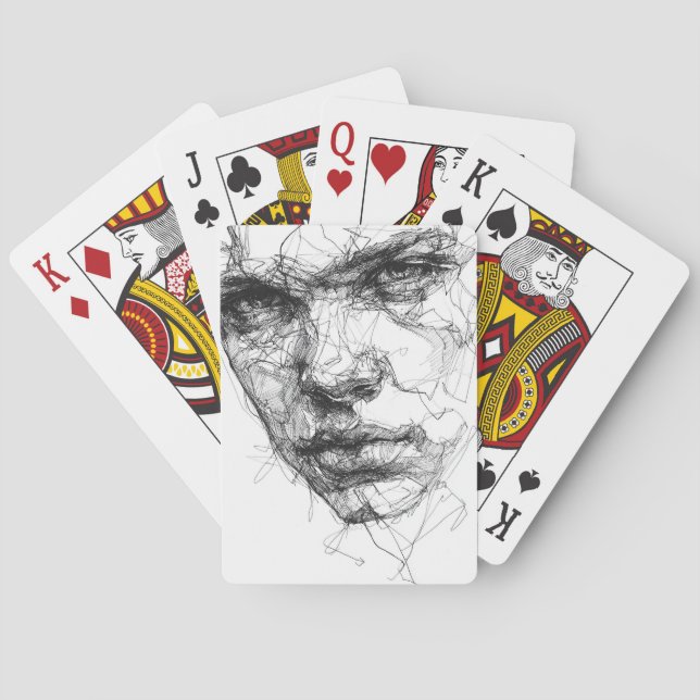 Baraja De Cartas Líneas de una Mirada Fragmentada (Reverso)