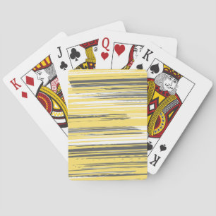 Baraja De Cartas Líneas pintadas a mano - amarillo