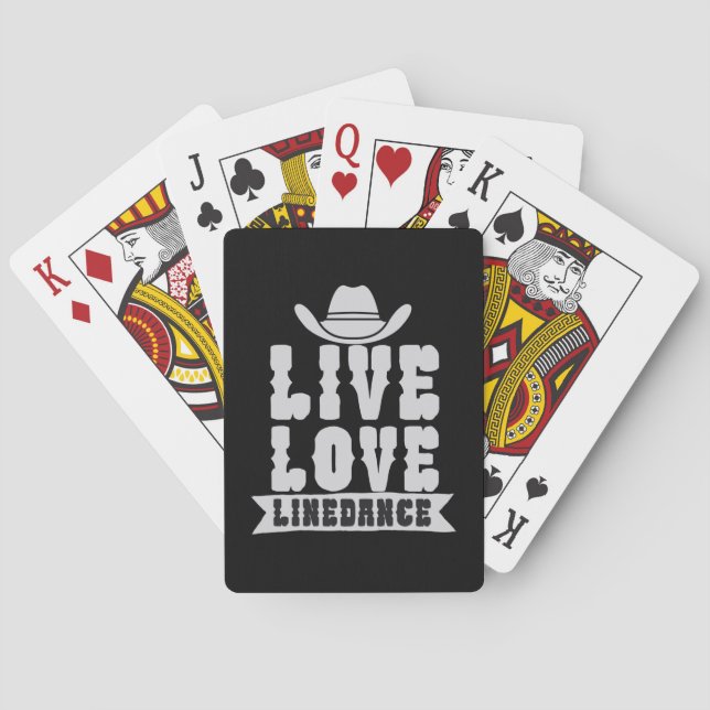 Baraja De Cartas Linedación de amor en vivo (Reverso)
