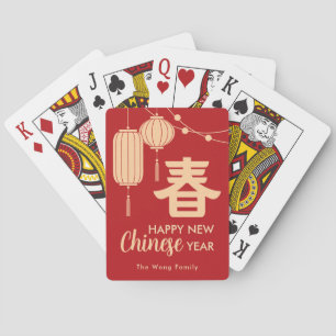 Baraja De Cartas Linternas del Año Nuevo Chino/Lunar