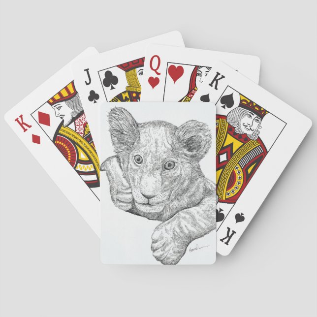 Baraja De Cartas Lion Cub (Reverso)