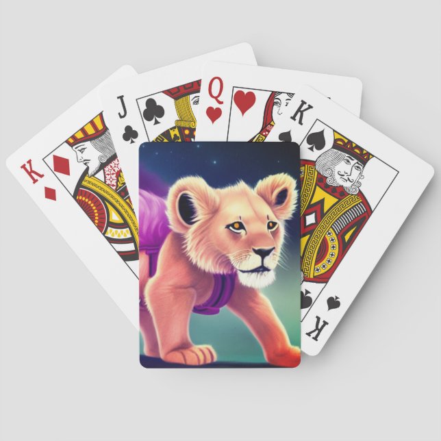 Baraja De Cartas Lion Cub Art (Reverso)