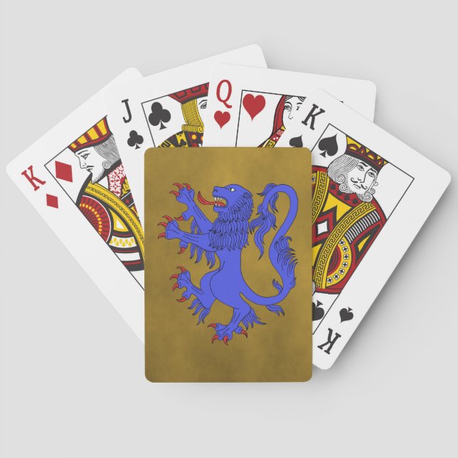 Baraja De Cartas Lion Rampant Azure (Reverso)