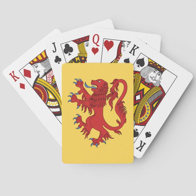 Baraja De Cartas Lion Rampant Gules (Reverso)