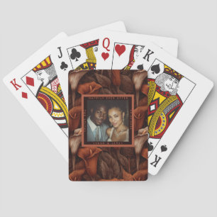Baraja De Cartas Lirios Calla Radiantes Estética Boda Tropical