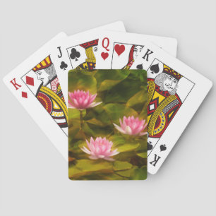 Baraja De Cartas Lirios de agua artísticos, California
