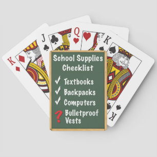 Baraja De Cartas Lista de control de suministros de seguridad en la