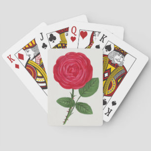 Baraja De Cartas Litografía de rosa antigua, François-Frédéric Grob