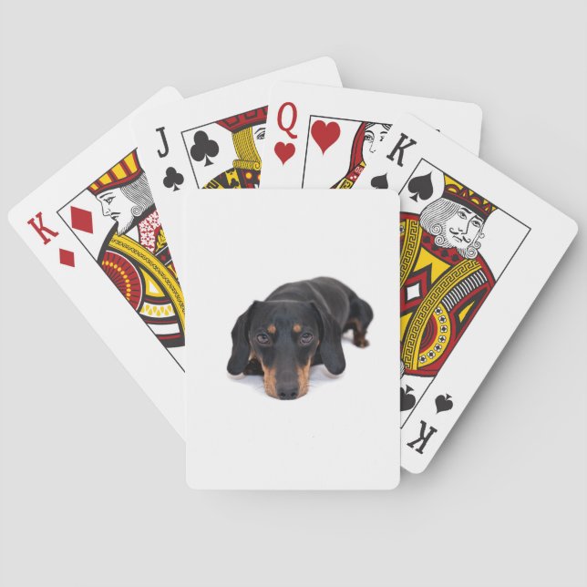 Baraja De Cartas Little Dachshund (Reverso)