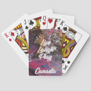 Baraja De Cartas Live Laugh Pay Canasta