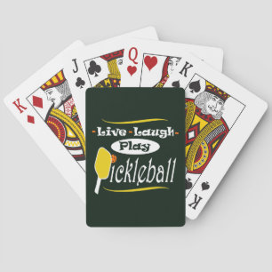 Baraja De Cartas Live Laugh Play Pickleball