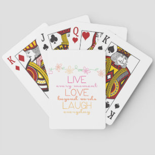 Baraja De Cartas Live Love Laugh