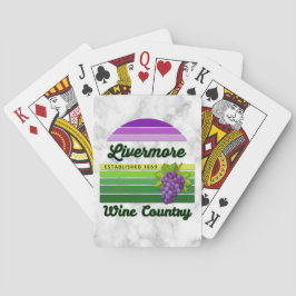 Baraja De Cartas Livermore Wine Country Purple Green Stripes Grapes