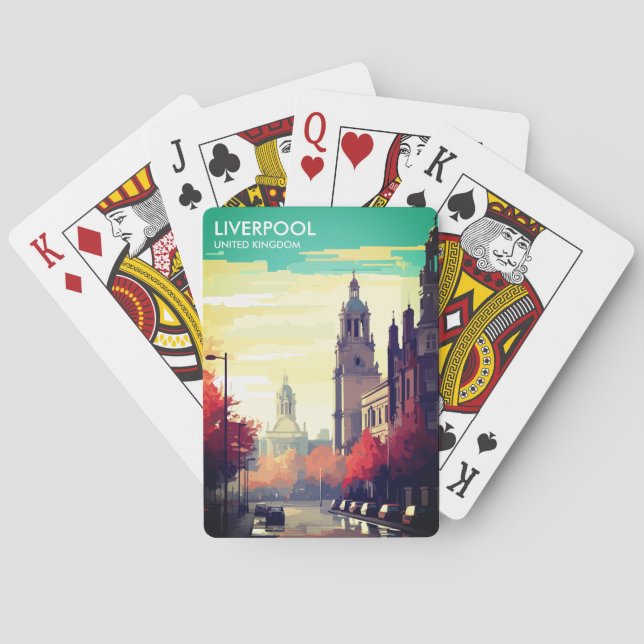 Baraja De Cartas Liverpool Reino Unido Viajes (Reverso)