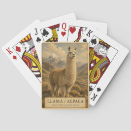 Baraja De Cartas Llama Alpaca Andes VINTAGE