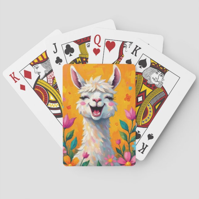 Baraja De Cartas Llama amor en flor (Reverso)