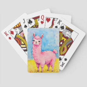 Baraja De Cartas Llama rosa contra cielo azul