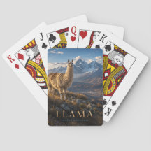 Llama Tierras Altas de los Andes ANIMALES Póquer