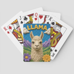 Baraja De Cartas Llama Valle de Montaña Moderno KlayKoo