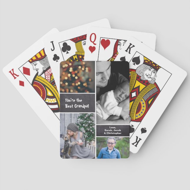 Baraja De Cartas Llamado, Collage de fotos Collage, vertical (Reverso)