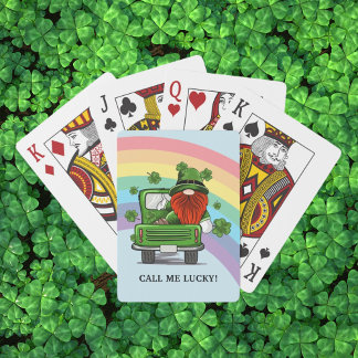 Baraja De Cartas Llámame Lucky Irish Gnome
