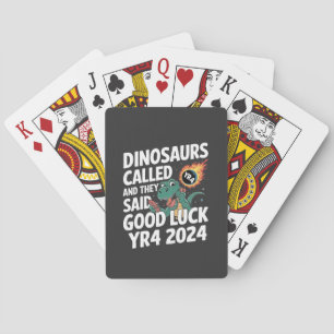 Baraja De Cartas Llaman a dinosaurios y dicen buena suerte YR4 2024