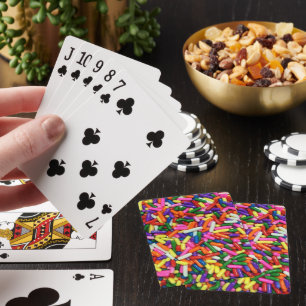 Baraja De Cartas Llamativos Purpurina de Dulces