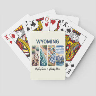 Baraja De Cartas Llanuras altas y azul brillante de Wyoming