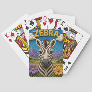 Baraja De Cartas Llanuras de hierba cebra Modernas KlayKoo