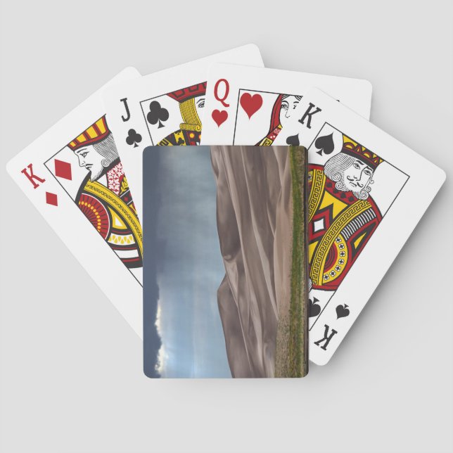 Baraja De Cartas Lluvia en las grandes dunas de arena (Reverso)