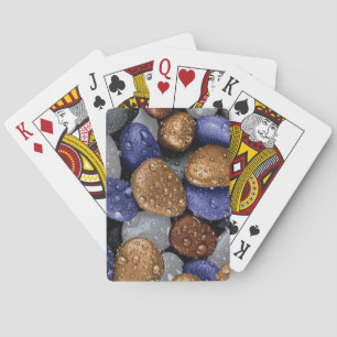 Baraja De Cartas Lluvia sobre rocas coloridas