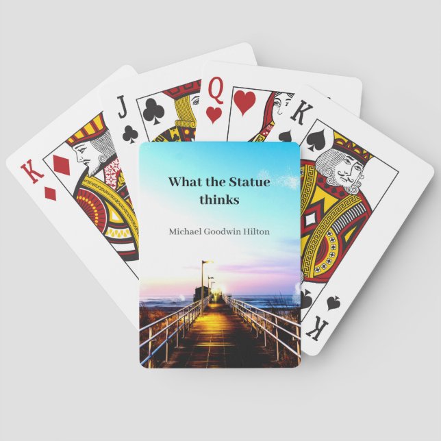 Baraja De Cartas Lo que piensa la estatua  (Reverso)