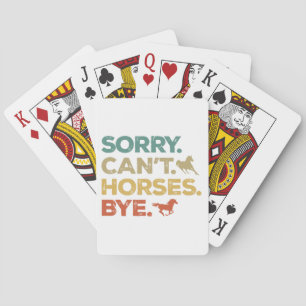 Baraja De Cartas Lo siento no pueden caballos adiós
