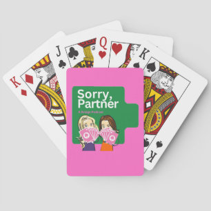 Baraja De Cartas Lo siento, tarjetas de reproducción de socios