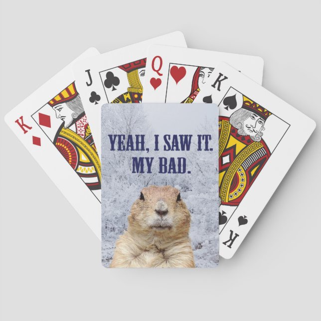 Baraja De Cartas Lo Vi El Día De La Coagulación (Reverso)
