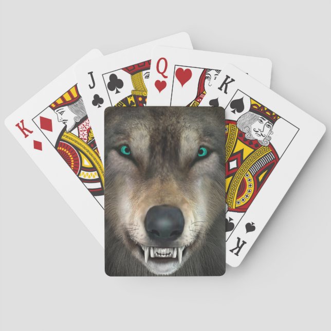 Baraja De Cartas Lobo (Reverso)