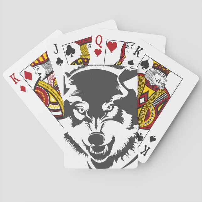 Baraja De Cartas Lobo (Reverso)