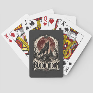 Baraja De Cartas LOBO DE LUNA DE SANGRE — Terror Gótico