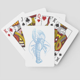 Baraja De Cartas Lobster azul